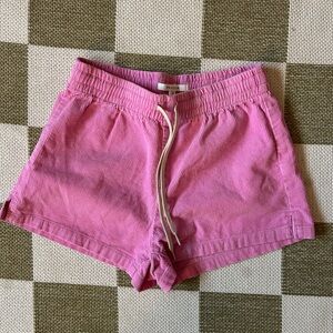Pacsun pink corduroy pull on shorts summer size small beach